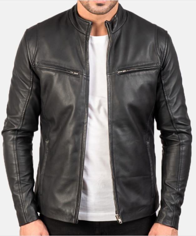 Ionic Black Leather Jacket