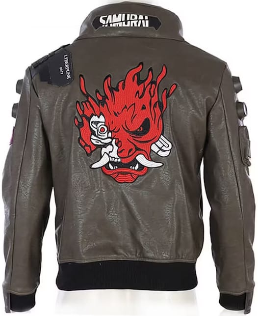 Samurai Cyberpunk 2077 Leather Jacket