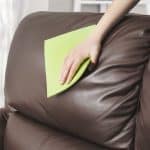 Leather sofa disinfecting and cleaning